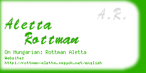 aletta rottman business card